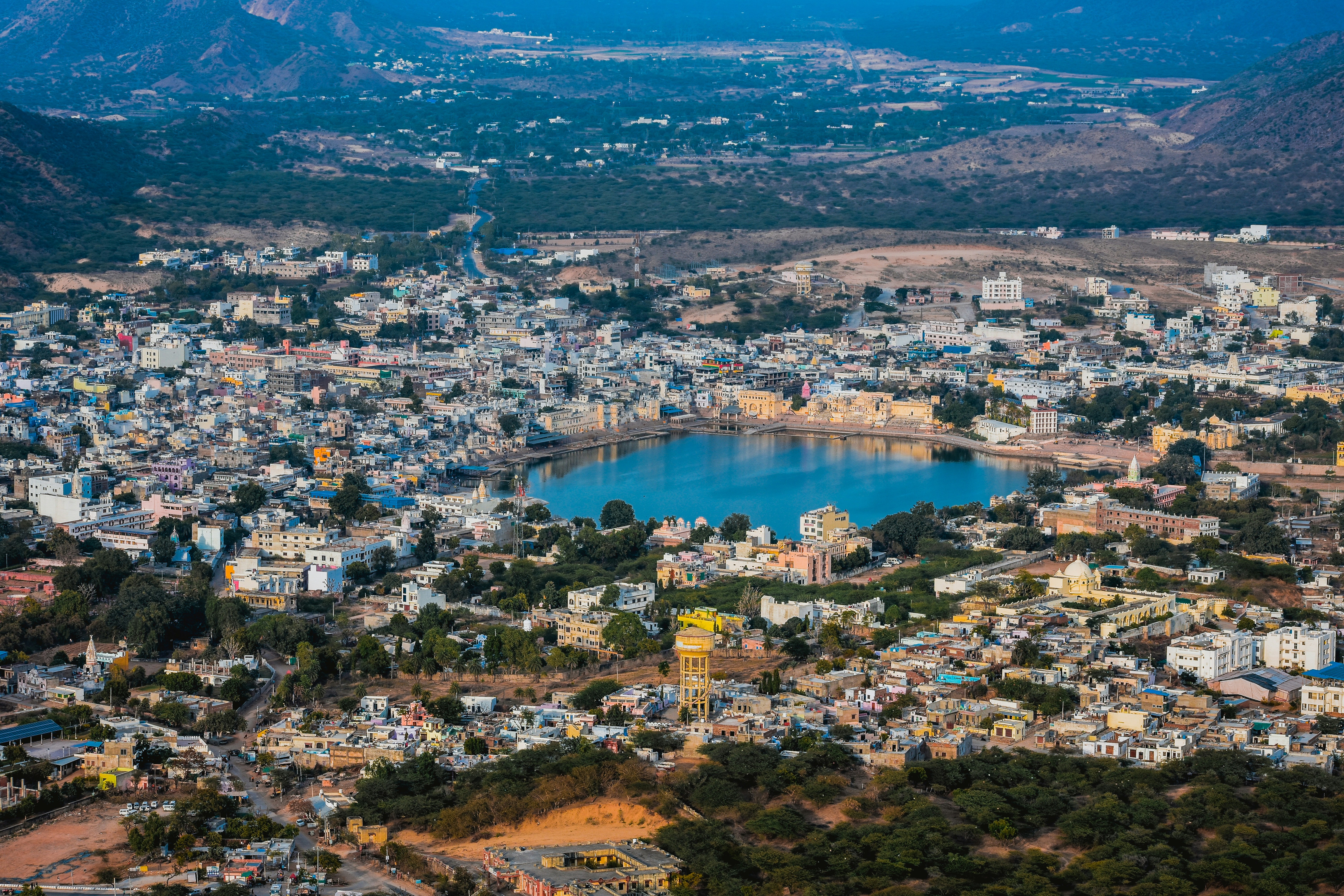 Pushkar Brahma Temple and Lake
